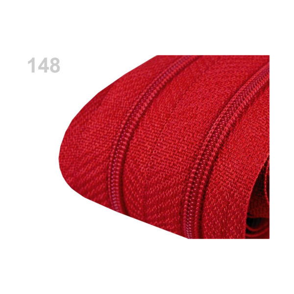 0,71EURO/m) - 5m endlos Reißverschluss - 3mm-Spirale - inkl.10 Zipper - Rottöne – Bild 6