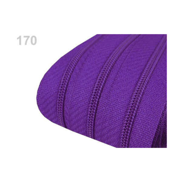 0,71EURO/m) - 5m endlos Reißverschluss - 3mm-Spirale - inkl.10 Zipper - Blautöne – Bild 4