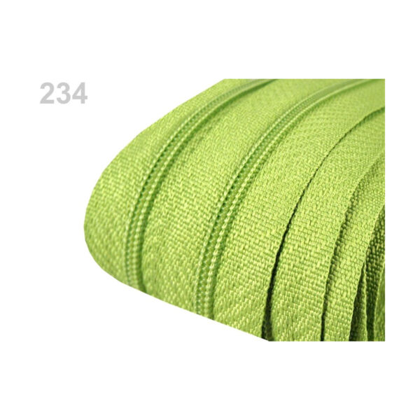 0,71EURO/m) - 5m endlos Reißverschluss - 3mm-Spirale - inkl.10 Zipper - Grüntöne – Bild 2