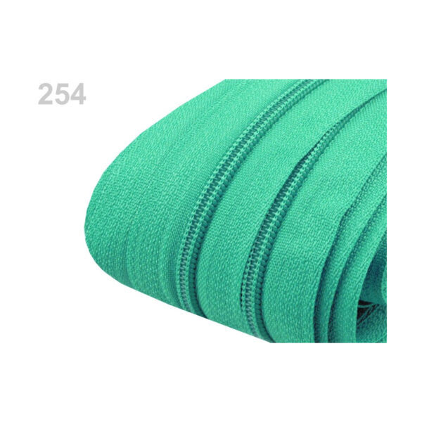 0,71EURO/m) - 5m endlos Reißverschluss - 3mm-Spirale - inkl.10 Zipper - Blautöne – Bild 8