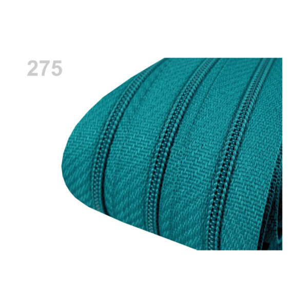 0,71EURO/m) - 5m endlos Reißverschluss - 3mm-Spirale - inkl.10 Zipper - Blautöne – Bild 9