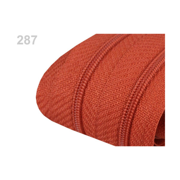 0,71EURO/m - 5m endlos Reißverschluss - 3mm-Spirale - inkl.10 Zipper - Brauntöne – Bild 2