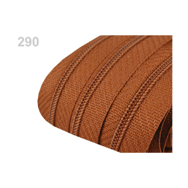 0,71EURO/m - 5m endlos Reißverschluss - 3mm-Spirale - inkl.10 Zipper - Brauntöne – Bild 3