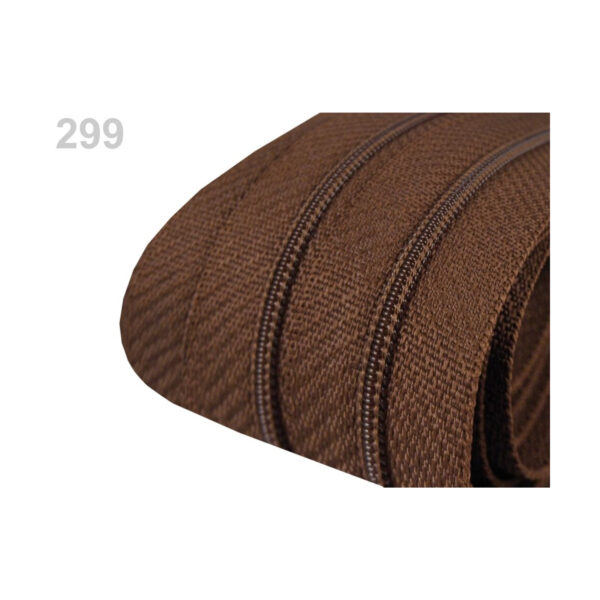 0,71EURO/m - 5m endlos Reißverschluss - 3mm-Spirale - inkl.10 Zipper - Brauntöne – Bild 5