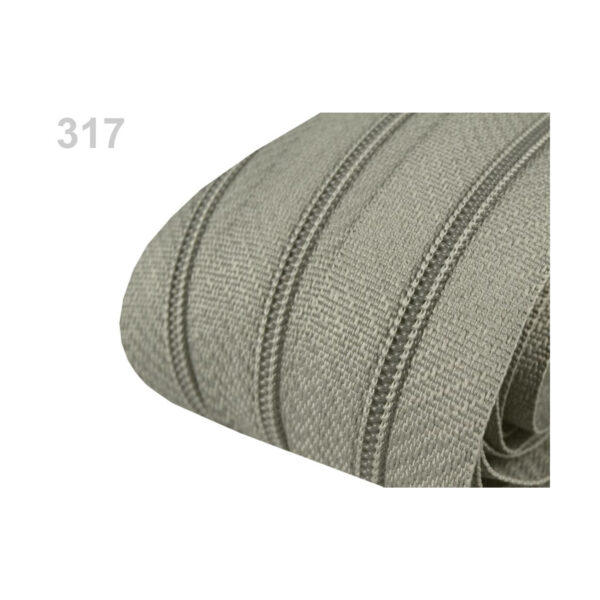 0,71EURO/m - 5m endlos Reißverschluss - 3mm-Spirale - inkl.10 Zipper - Brauntöne – Bild 10
