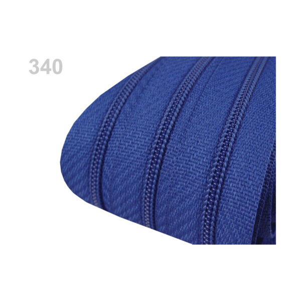 0,71EURO/m) - 5m endlos Reißverschluss - 3mm-Spirale - inkl.10 Zipper - Blautöne – Bild 11