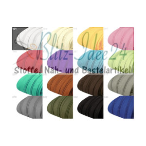 0,71EURO/m - 5m endlos Reißverschluss - 3mm-Spirale - inkl.10 Zipper - Brauntöne