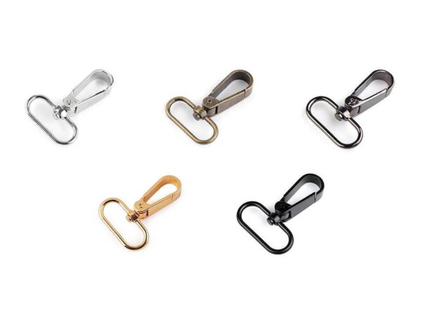 2 Stk. Karabiner - Karabinerhaken für 30mm Gurtband / Schlüsselband - Farben
