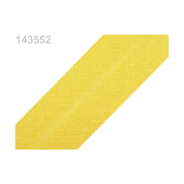 1.25EUR/m - 3m Schrägband, Baumwolle - 30mm - Weiß und Gelbtöne – Bild 6