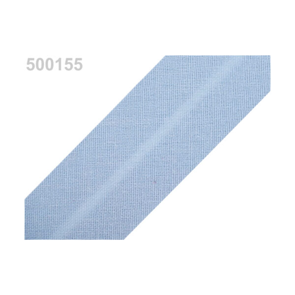 1.25EUR/m - 3m Schrägband, Baumwolle - 30mm -Blautöne – Bild 4