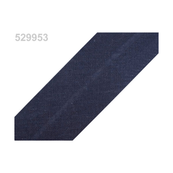 1.25EUR/m - 3m Schrägband, Baumwolle - 30mm -Blautöne – Bild 2