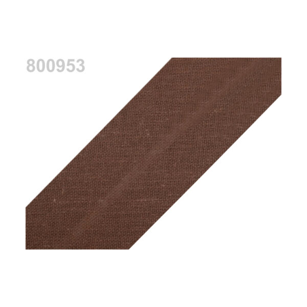 1.25EUR/m - 3m Schrägband, Baumwolle - 30mm -Brauntöne und Schwarz – Bild 3