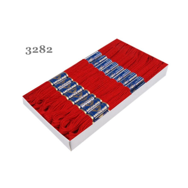 Nitarna Stickgarn - Mouline - 8m - 6-fädig - Rottöne – Bild 11