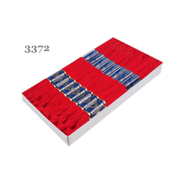 Nitarna Stickgarn - Mouline - 8m - 6-fädig - Rottöne – Bild 9