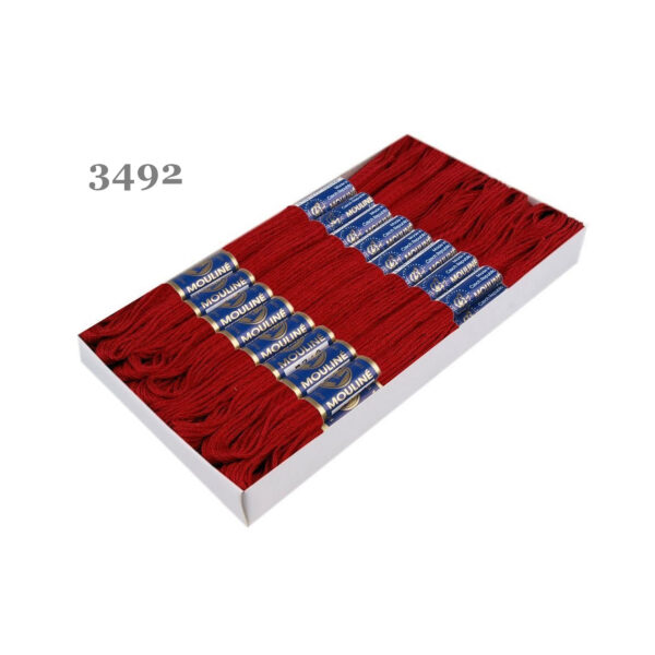 Nitarna Stickgarn - Mouline - 8m - 6-fädig - Rottöne – Bild 7