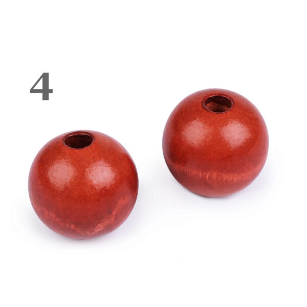 5 große Holzkugeln Deko Kugeln Dekoperlen - Ø 40 mm - lackiert - versch. Farben – Bild 5