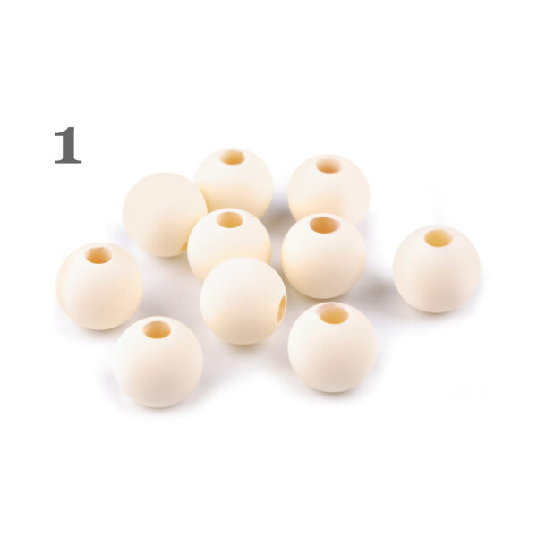 5x Kunstoffperlen - Kugeln - Dekoperlen - Makramee - Ø 16 mm - matt - versch. Farben – Bild 2