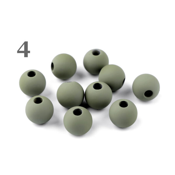 5x Kunstoffperlen - Kugeln - Dekoperlen - Makramee - Ø 16 mm - matt - versch. Farben – Bild 5