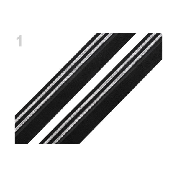 1.10EUR/ 1m - 3m Faltgummi - elastisches  Einfassband - verschiedene Farben – Bild 2