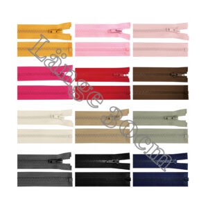 Reißverschluss - Kunststoff - 5mm - teilbar - 30 cm lang - viele Farben