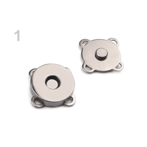 4 x Magnetknopf für Taschen - Magnetverschluss zum Annähen - 18mm - 3 Farben – Bild 2