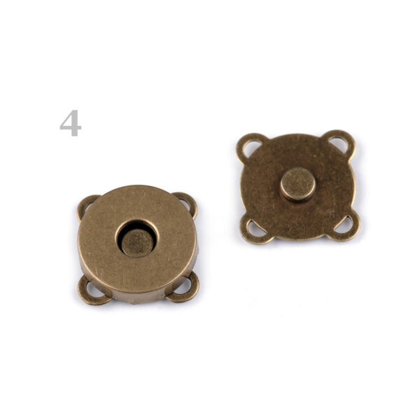 4 x Magnetknopf für Taschen - Magnetverschluss zum Annähen - 18mm - 3 Farben – Bild 4