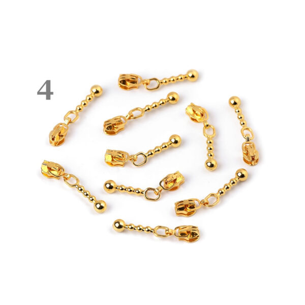 Zipper - für Reißverschlüsse mit 3mm Spirale  - 5 Schieber - versch. Farben – Bild 5