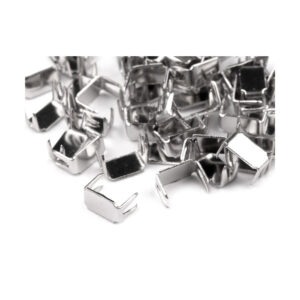20 Endstücke - Stopper für Reissverschlüsse - 3 mm unten - silber/gold/altmessing