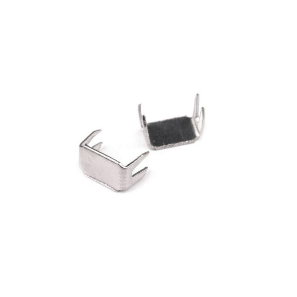 20 Endstücke - Stopper für Reißverschlüsse 5 mm unten - nickel/gold – Bild 3