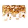 20 Endstücke - Stopper für Reissverschlüsse - 3 mm unten - silber/gold/altmessing – Bild 4