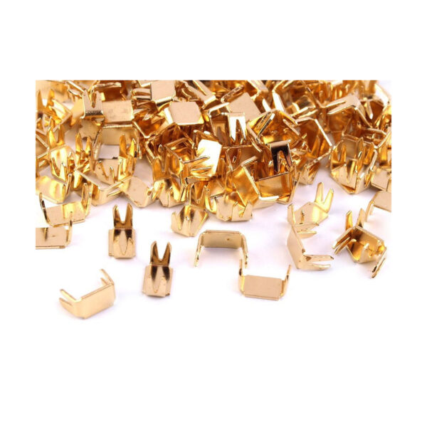 20 Endstücke - Stopper für Reißverschlüsse 5 mm unten - nickel/gold – Bild 4