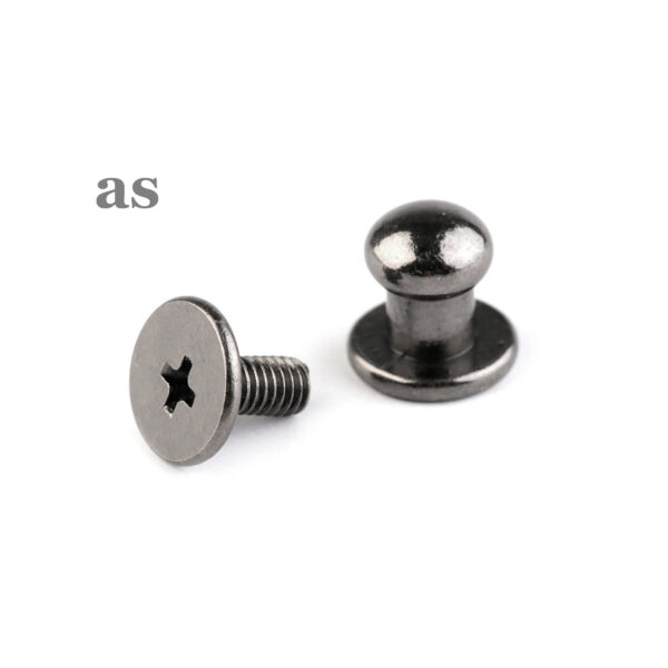 4 Kopfnieten - Schraubnieten - Gürtelnieten - Taschennieten - 6 x 10 mm - Farben – Bild 5
