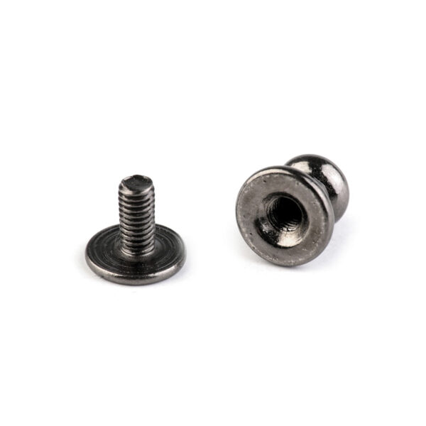 4 Kopfnieten - Schraubnieten - Gürtelnieten - Taschennieten - 6 x 10 mm - Farben – Bild 4