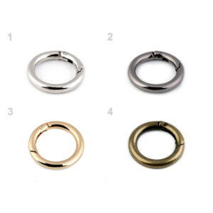 Taschenring - Karabiner - Ringkarabiner - Ø 34 und 38 mm - 4 Farben