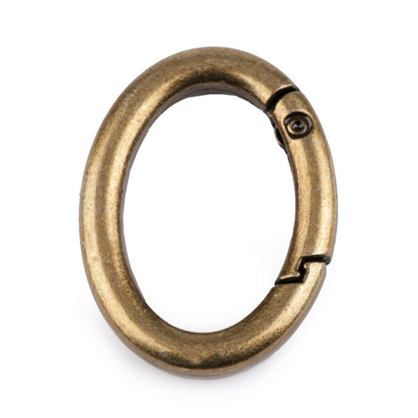 Taschenring - Karabiner - ovale Karabiner - 28 x  38mm - verschiedene Farben – Bild 5