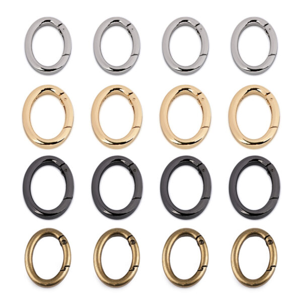 Taschenring - Karabiner - ovale Karabiner - 28 x  38mm - verschiedene Farben
