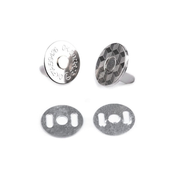 4x Magnetknopf für Taschen - Magnetverschluss - Nähfrei - 18mm - verschiedene Farben – Bild 2