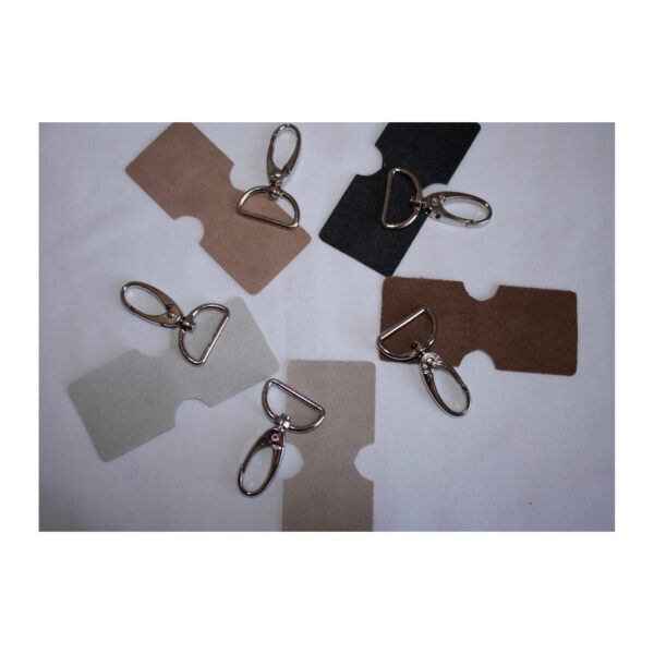 2 Stck. Karabiner Silber + IrONly Halterung- für 25mm- Taschengurt bis 40 mm- verschiedene Farben