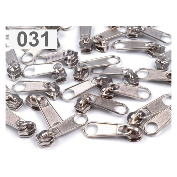 10 x Zipper - für Endlosreißverschluss - 3mm - verschiedenen Farben