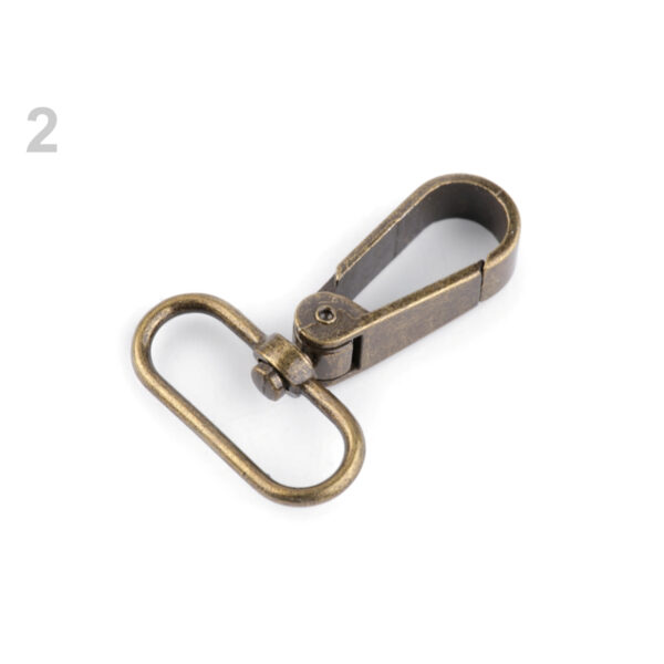 2 Stk. Karabiner - Karabinerhaken für 30mm Gurtband / Schlüsselband - Farben – Bild 3
