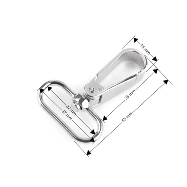 2 Stk. Karabiner - Karabinerhaken für 30mm Gurtband / Schlüsselband - Farben – Bild 5
