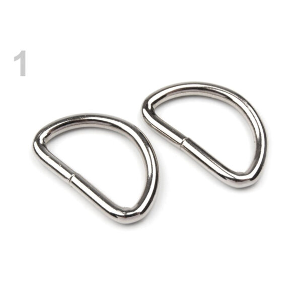 10 Halbringe - D-Ringe - für 30mm Gurtband - 4 - 5mm - versch. Farben – Bild 2