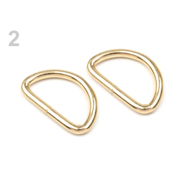 10 Halbringe - D-Ringe - für 30mm Gurtband - 4 - 5mm - versch. Farben – Bild 3