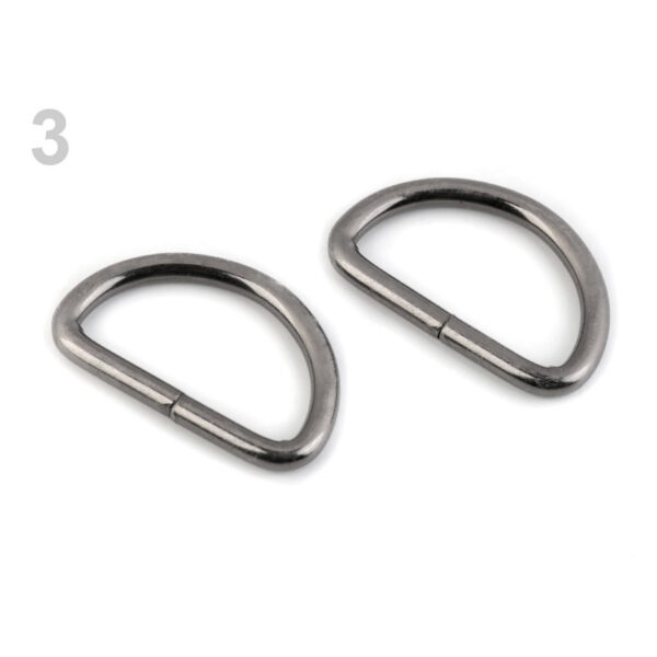 10 Halbringe - D-Ringe - für 30mm Gurtband - 4 - 5mm - versch. Farben – Bild 4