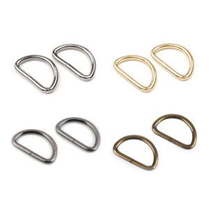 10 Halbringe - D-Ringe - für 30mm Gurtband - 4 - 5mm - versch. Farben