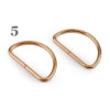 10 Halbringe - D-Ringe 3 mm - für 38mm Gurtband - versch. Farben – Bild 5