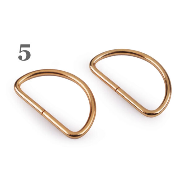 10 Halbringe - D-Ringe 3 mm - für 38mm Gurtband - versch. Farben – Bild 5