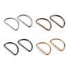 10 Halbringe - D-Ringe 3 mm - für 38mm Gurtband - versch. Farben