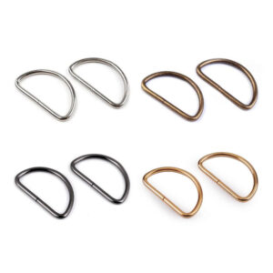 10 Halbringe - D-Ringe 3 mm - für 38mm Gurtband - versch. Farben