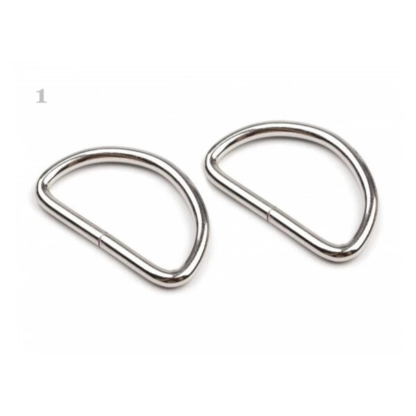 5 Halbringe - D-Ringe 3 mm - für 30mm Gurtband - versch. Farben – Bild 3